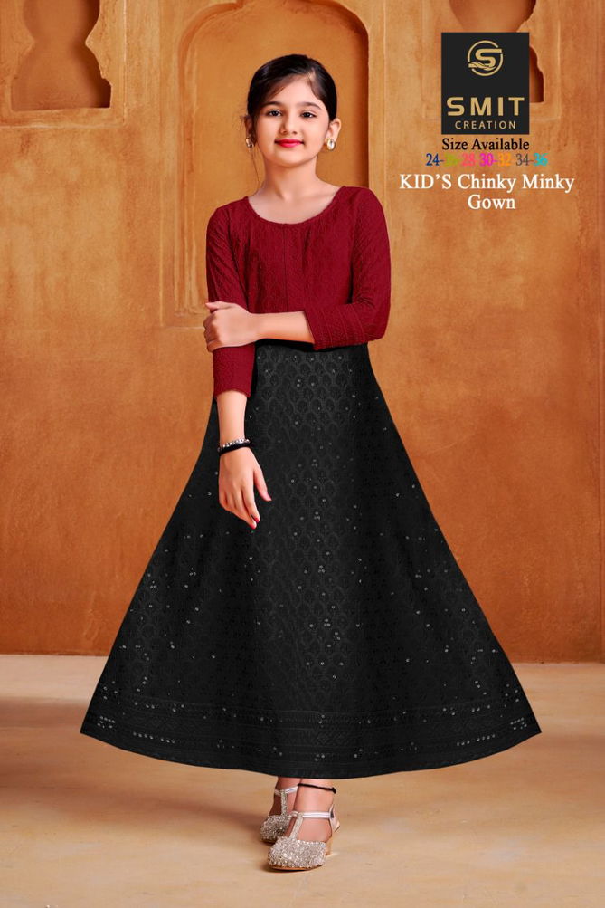 CHINKY MINKY Festive Wear Wholesale Kids Gown Collection